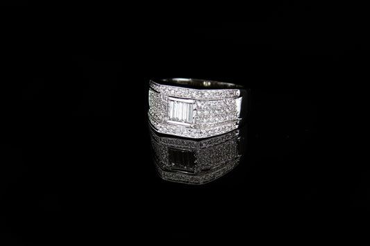 18K W/G Women's Diamond Ring 1.14ct