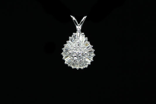 14K W/G Women's Pendant 0.75ct