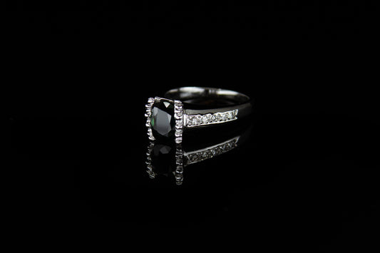 14K W/G Women's Diamond Ring S1.53ct D0.40ct