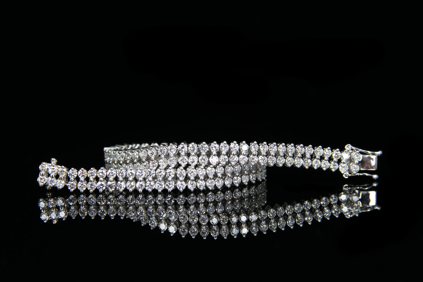 SOLD 18K W/G Diamond Bracelet 4.85ct