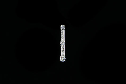 14K W/G Women's Pendant 0.48ct