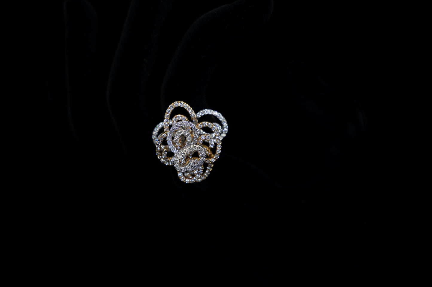 18K Y/W/G Women's Diamond Ring 3.30ct