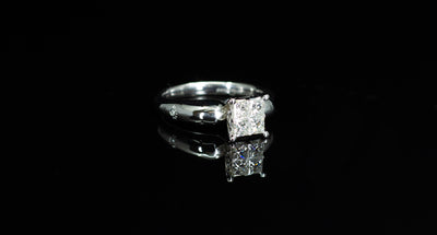 14K W/G Engagement Ring 0.70ct