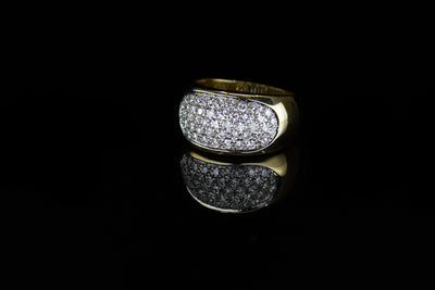 18K Y/G Women's Diamond Ring 1.15ct