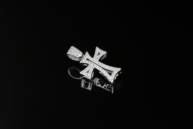18K W/G Diamond Cross 0.62ct