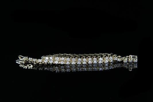 14K Y/G Diamond Bracelet 2.00ct